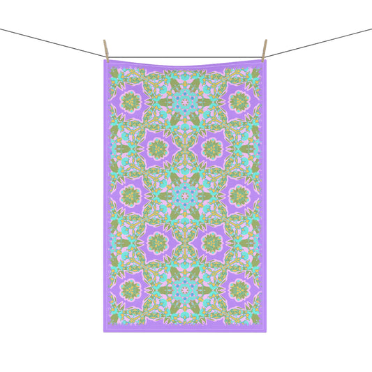 Wendi Cotton Tea Towels in Wisteria