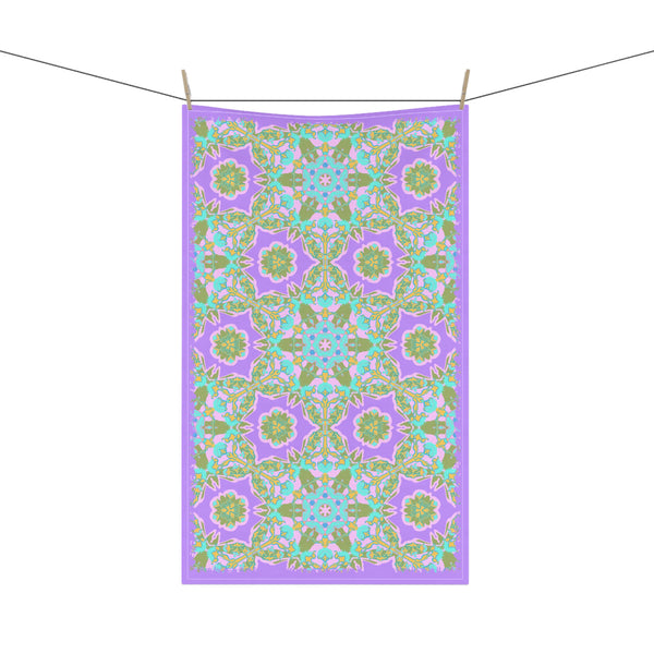 Wendi Cotton Tea Towels in Wisteria