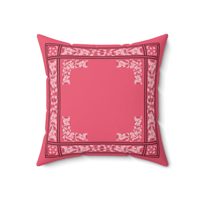 Liliana Faux Suede Throw Pillow in Blush