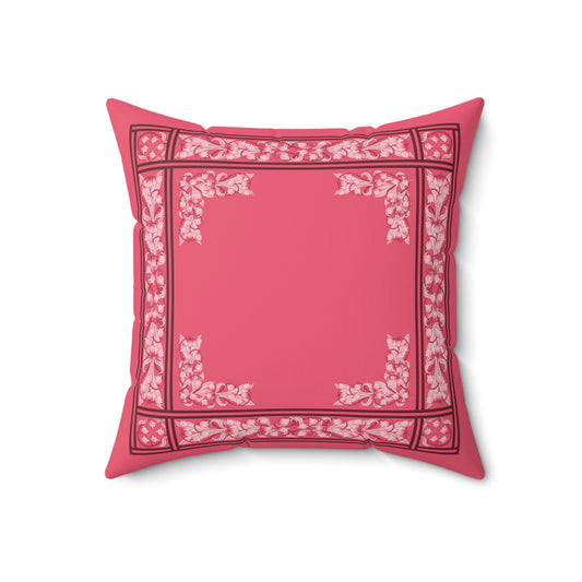 Liliana Faux Suede Throw Pillow in Blush