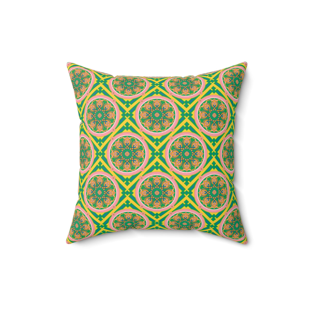 Marie Faux Suede Throw Pillow in Good Afternoon (Small)