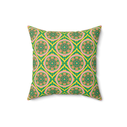 Marie Faux Suede Throw Pillow in Good Afternoon (Small)