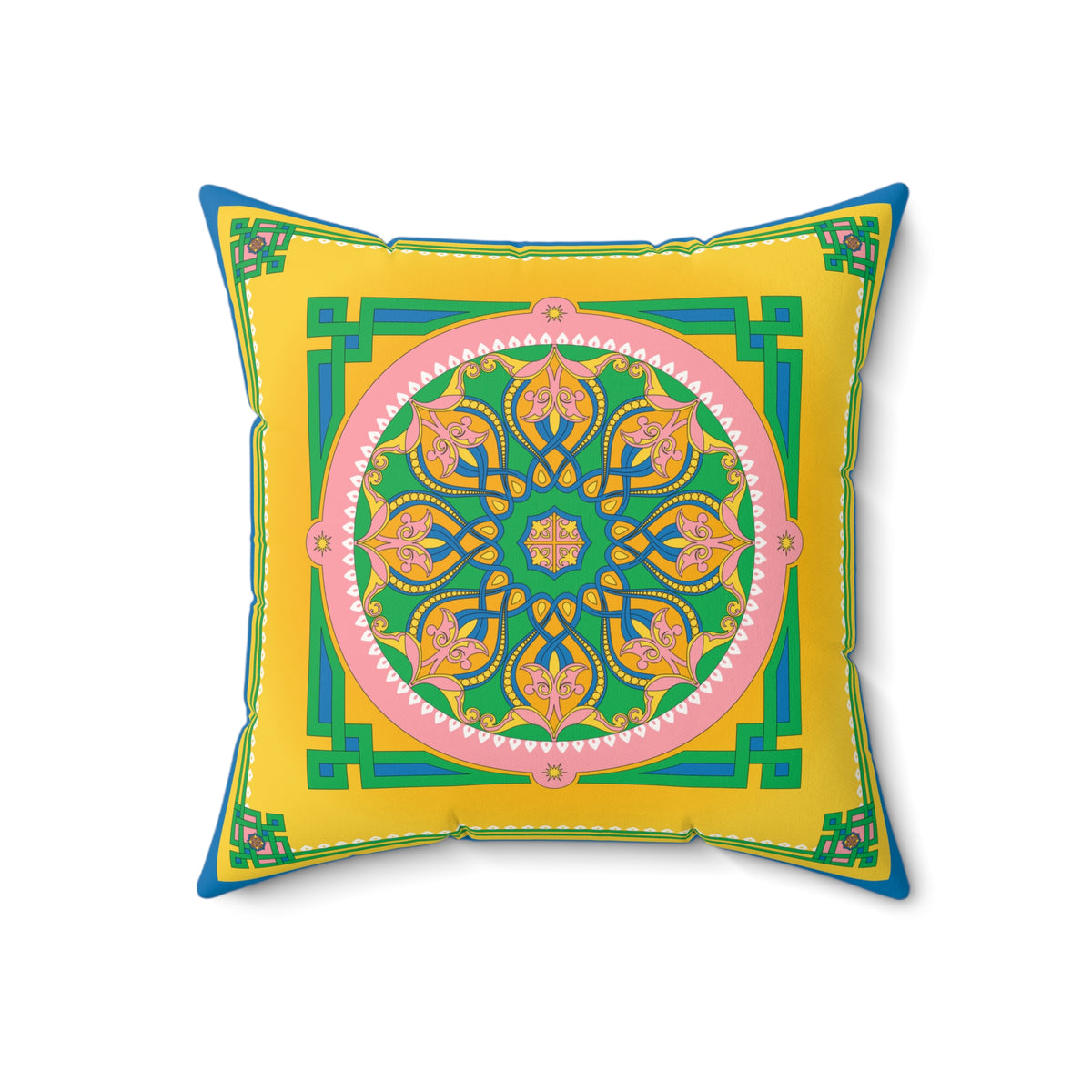 Marie Faux Suede Throw Pillow in Good Afternoon