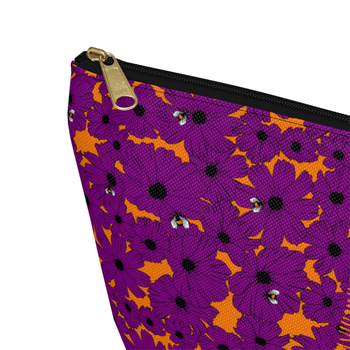 Birdie Mahjong Tile Travel Pouch in Plum