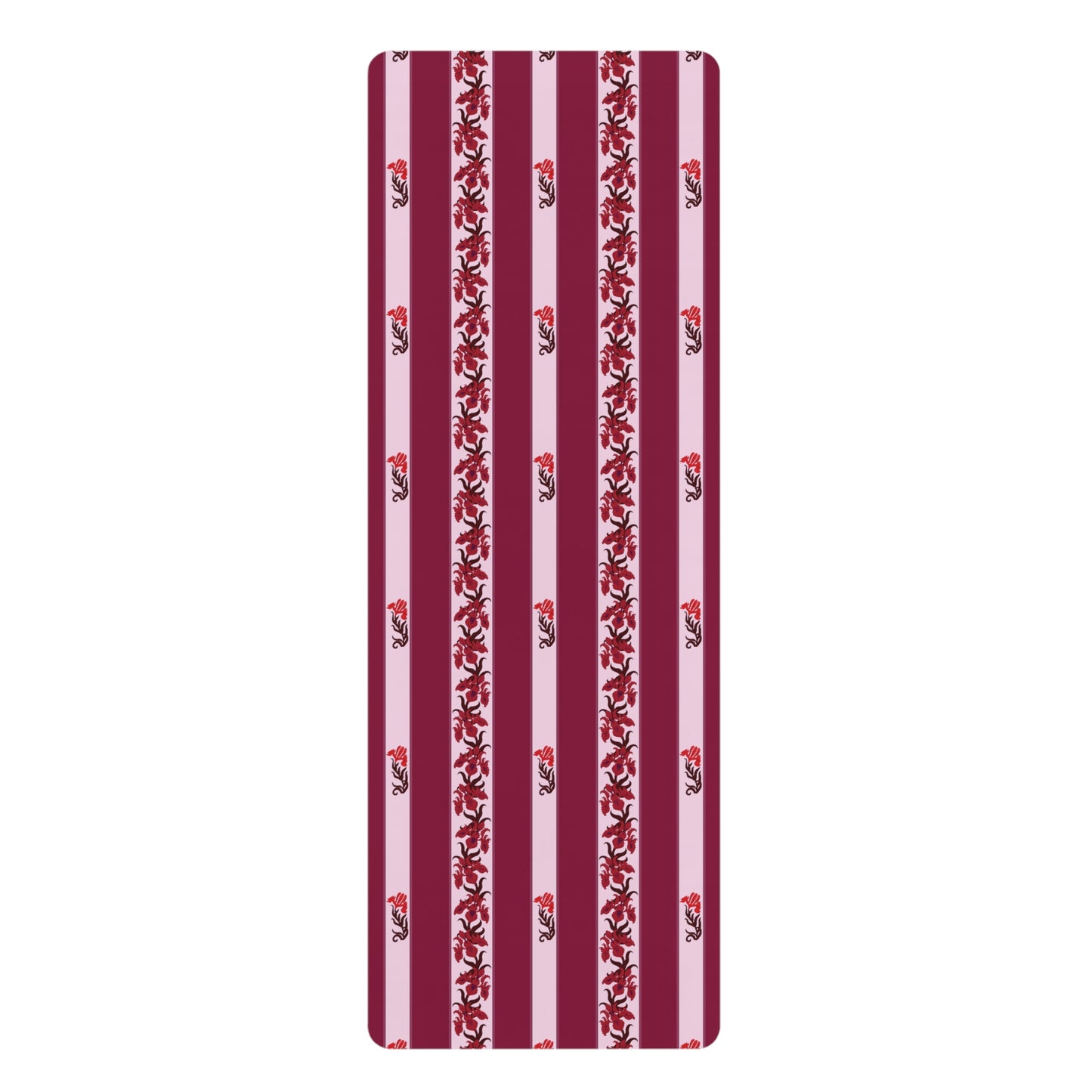 Iris Rubber Yoga Mat in Crimson