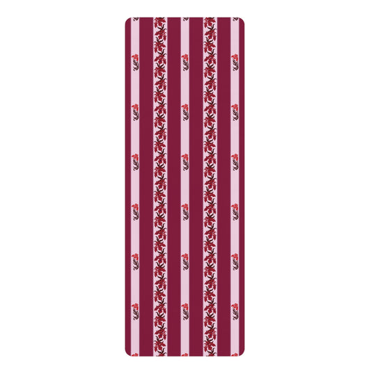 Iris Rubber Yoga Mat in Crimson