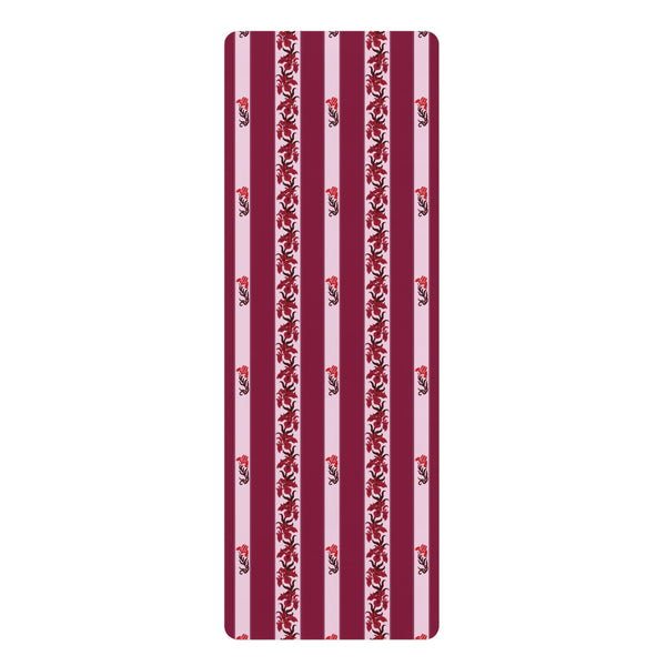 Iris Rubber Yoga Mat in Crimson