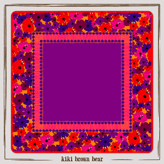 Birdie Mahjong Mat in Autumn Spice (Made in USA)