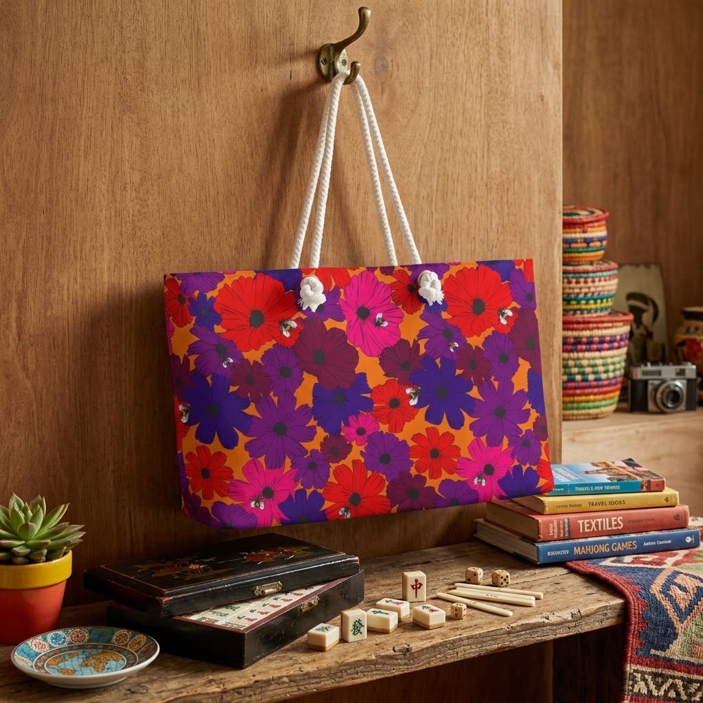 Birdie Mahjong Tote in Autumn Spice