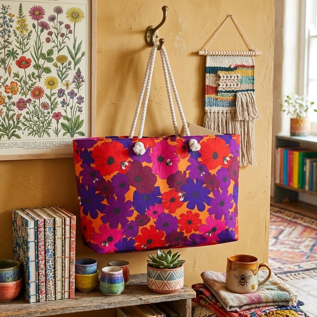 Birdie Mahjong Tote in Autumn Spice
