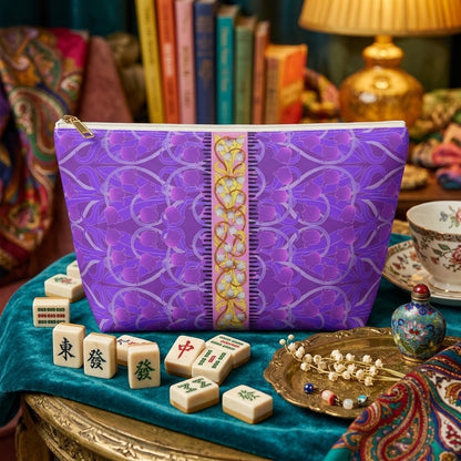 Liliana Mahjong Tile Travel Pouch in Lucid Dream