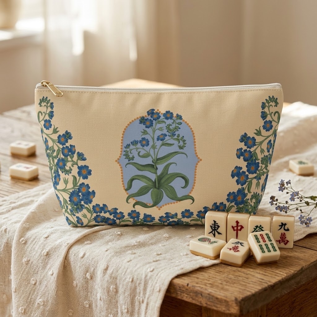 Bettina Mahjong Tile Travel Pouch