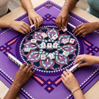 Marie Mahjong Mat in Midnight (Made in USA)