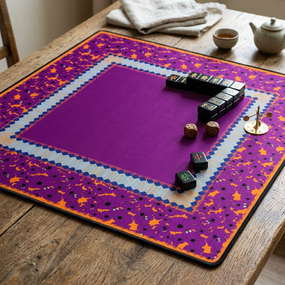 Birdie Mahjong Mat in Plum (Made in USA)