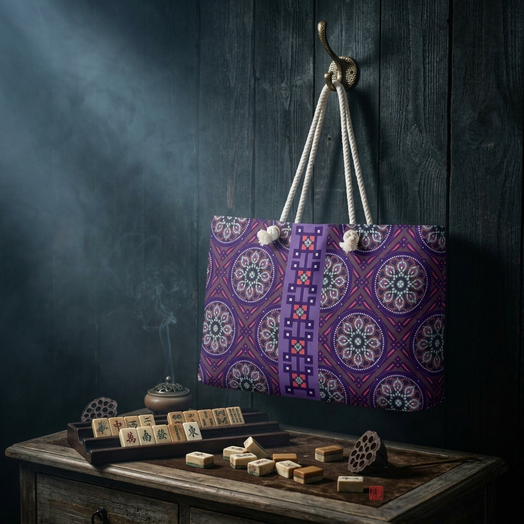 Marie Mahjong Tote in Midnight
