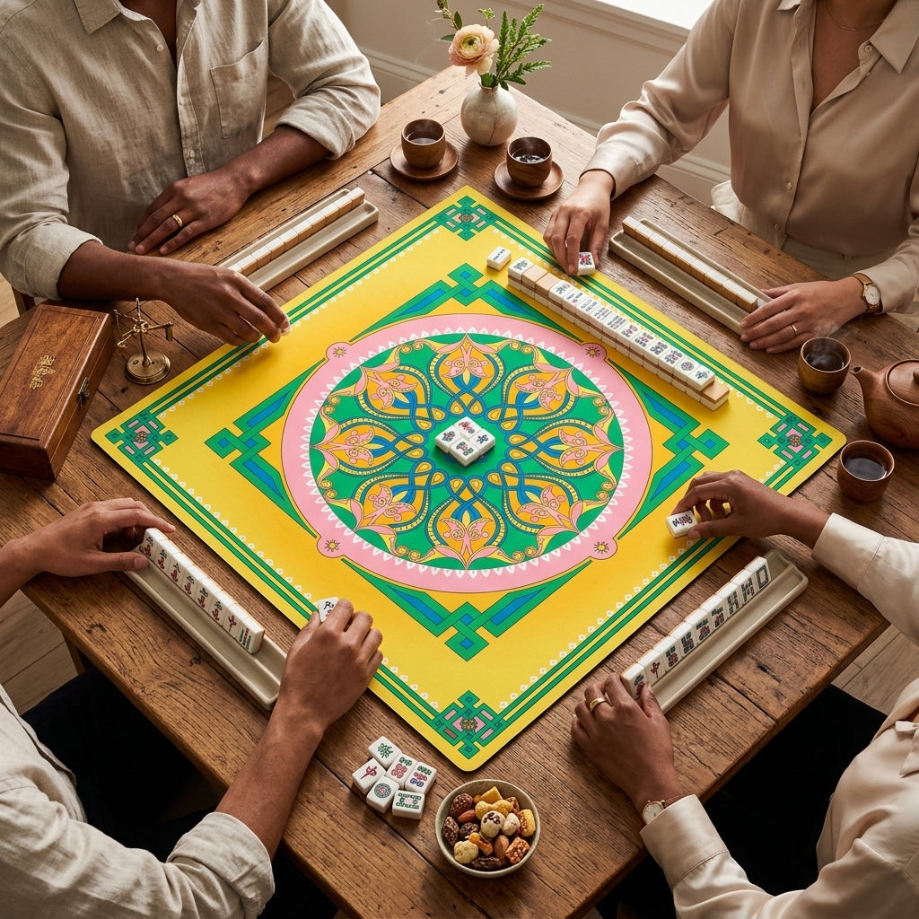 Marie Mahjong Mat in Good Afternoon (Made in USA)