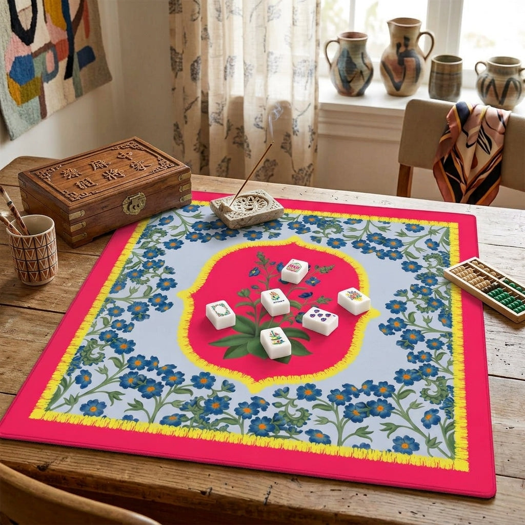 Bettina Mahjong Mat in Bubble Gum (Made in USA)