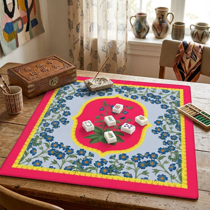Bettina Mahjong Mat in Bubble Gum (Made in USA)