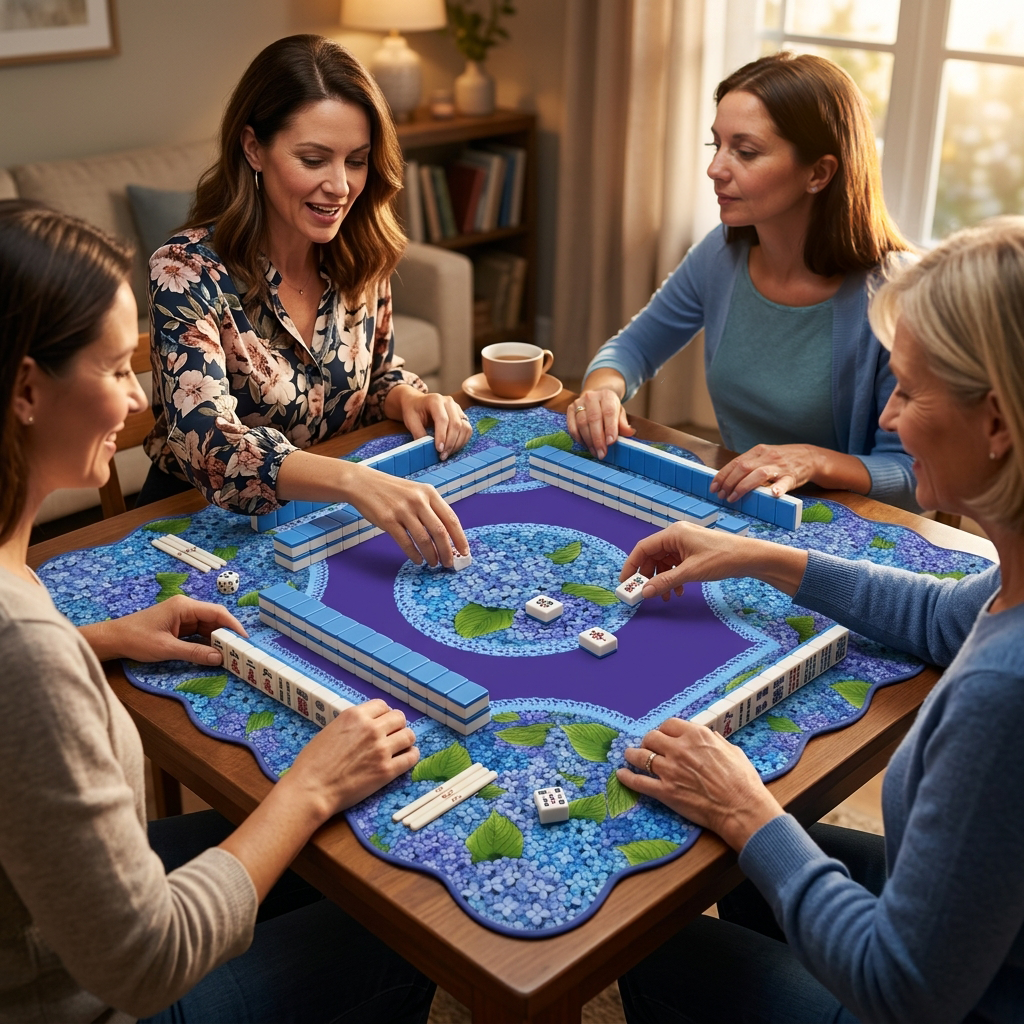 Georgina Scalloped Edge Mahjong Mat