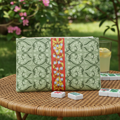 Liliana Mahjong Card Holder Clutch in Zen