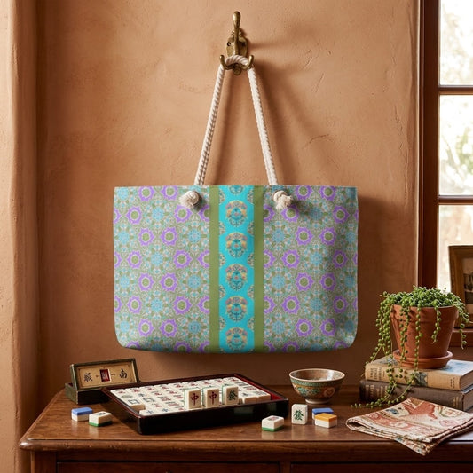 Wendi Mahjong Tote in Wisteria
