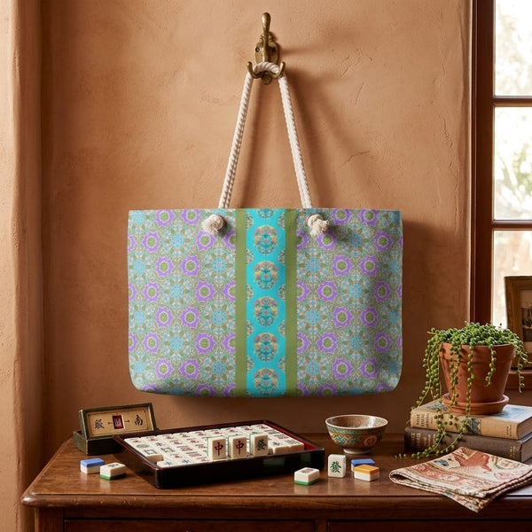 Wendi Mahjong Tote in Wisteria