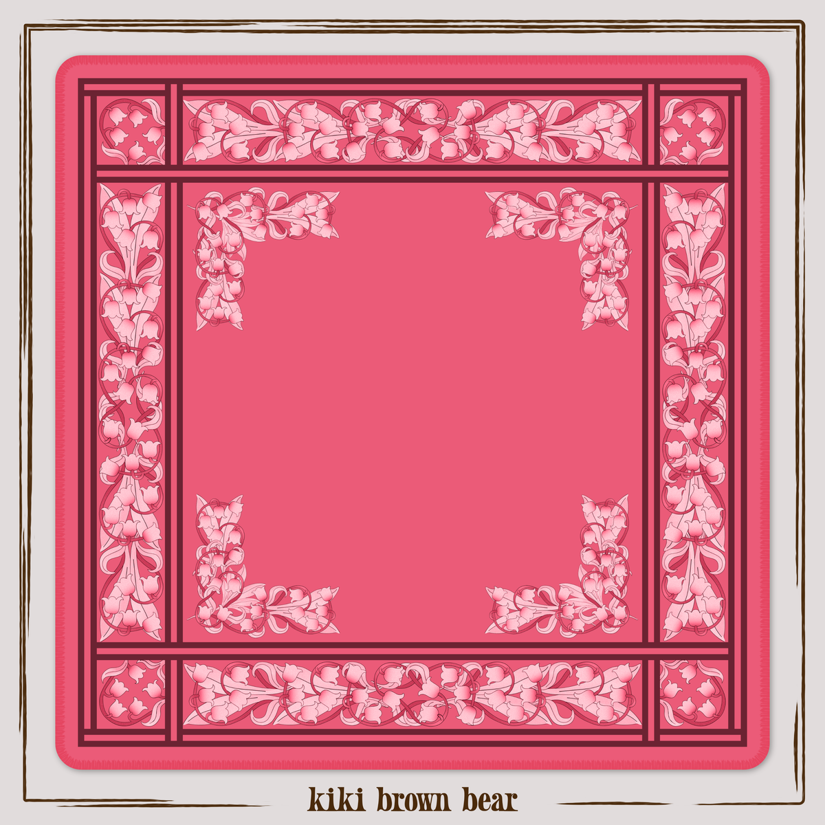 Liliana Mahjong Mat in Blush (Made in USA)
