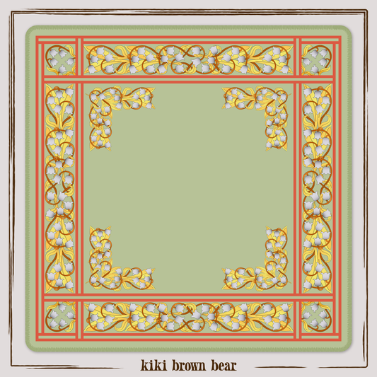 Liliana Mahjong Mat in Zen (Made in USA)