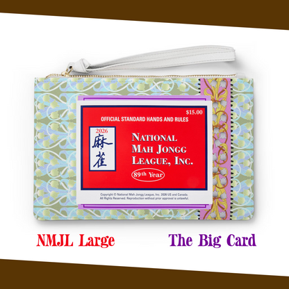Liliana Mahjong Card Holder Clutch in Frost