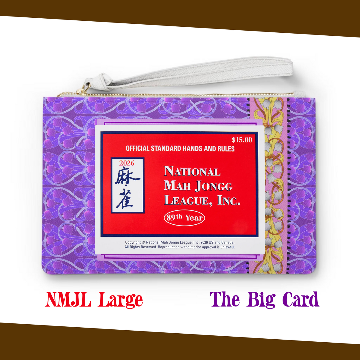 Liliana Mahjong Card Holder Clutch in Lucid Dream