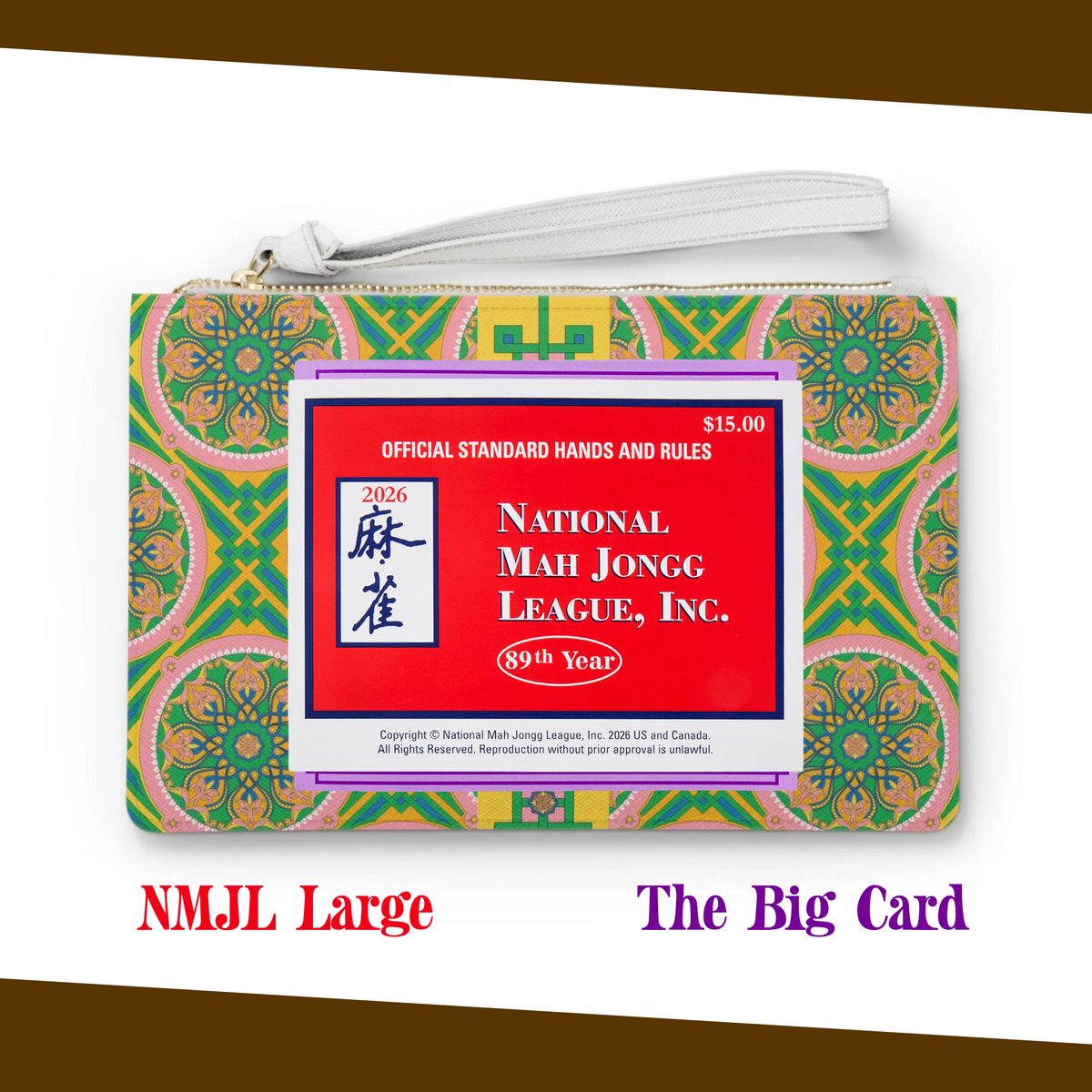 Marie Mahjong Card Holder Clutch in Good Afternoon