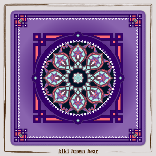 Marie Mahjong Mat in Midnight (Made in USA)