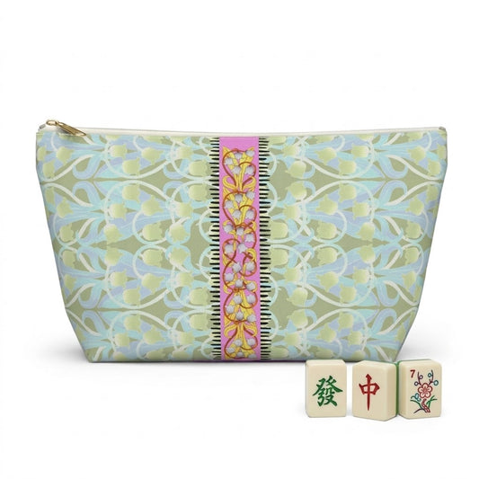 Liliana Mahjong Tile Travel Pouch in Frost
