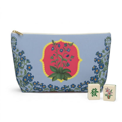 Bettina Mahjong Tile Travel Pouch in Bubble Gum