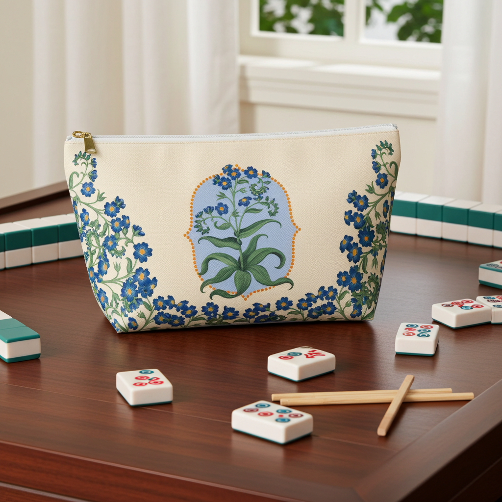 Bettina Mahjong Tile Travel Pouch