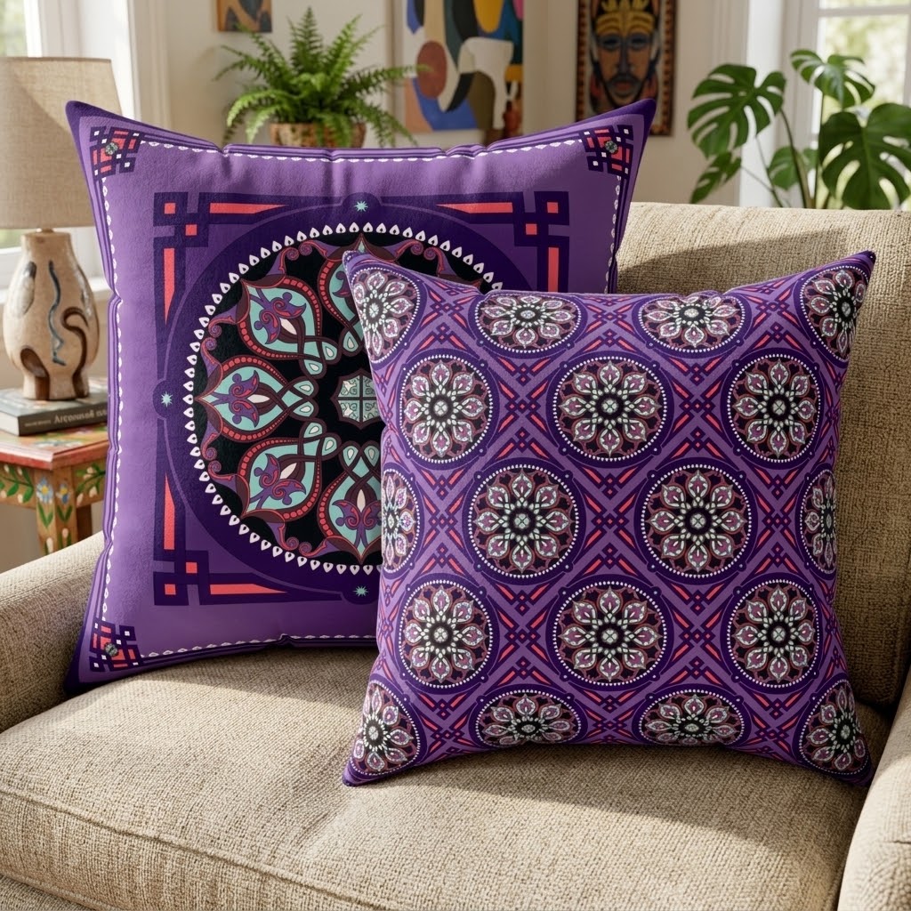 Marie Faux Suede Throw Pillow in Midnight