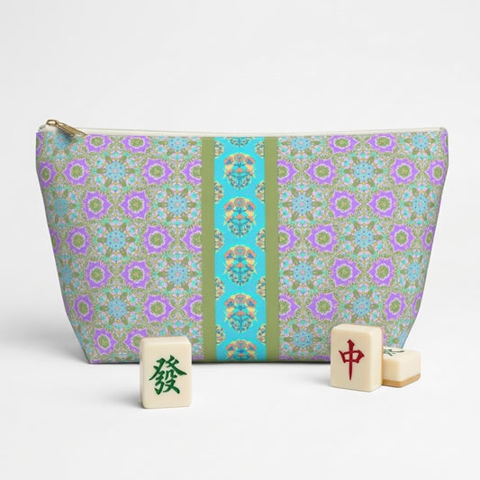 Wendi Mahjong Tile Travel Pouch in Wisteria