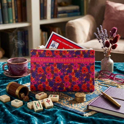 Birdie Mahjong Card Holder Clutch in Autumn Spice