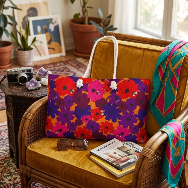 Birdie Mahjong Tote in Autumn Spice