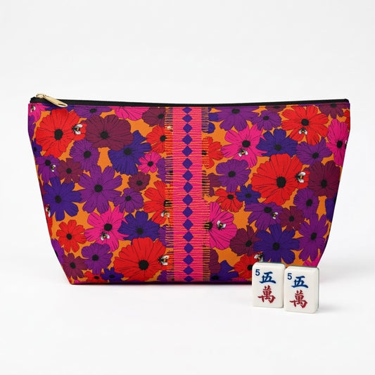 Birdie Mahjong Tile Travel Pouch in Autumn Spice