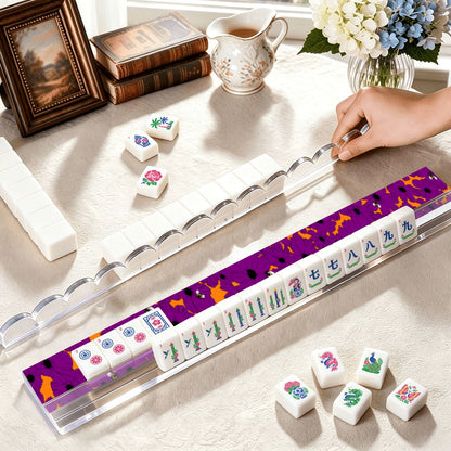 Birdie Mahjong Tile Pusher - Plum