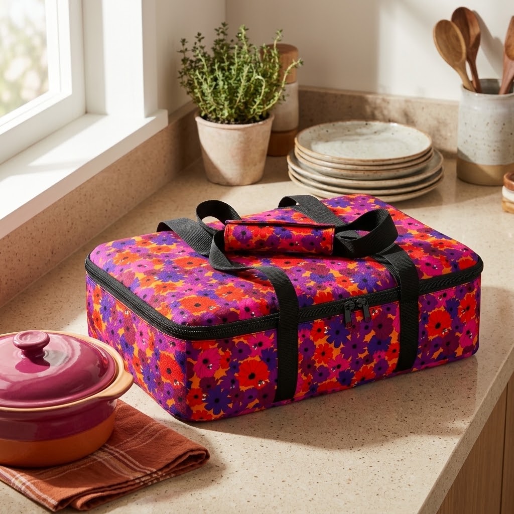 Birdie Insulated Casserole Carrier in Autumn Spice