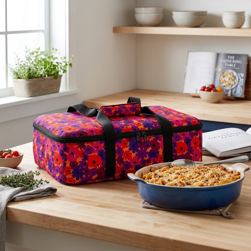 Birdie Insulated Casserole Carrier in Autumn Spice