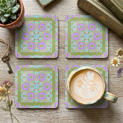 Wendi Corkwood Coaster Set, Set of 4