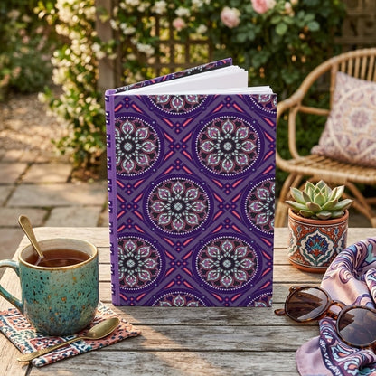 Marie Lined Hardcover Journal in Midnight