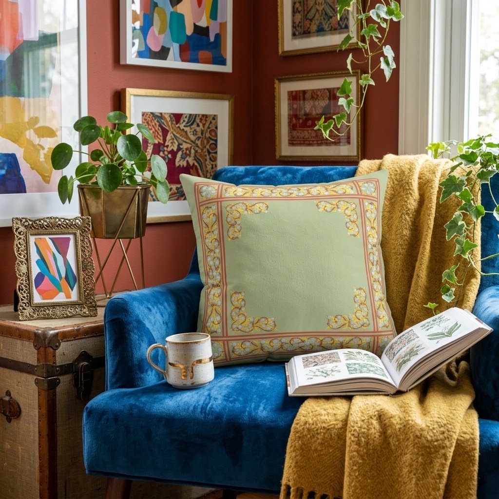 Liliana Faux Suede Throw Pillow in Zen
