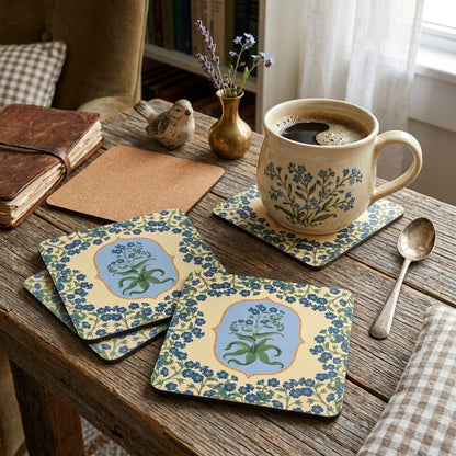 Bettina Corkwood Coaster Set, Set of 4