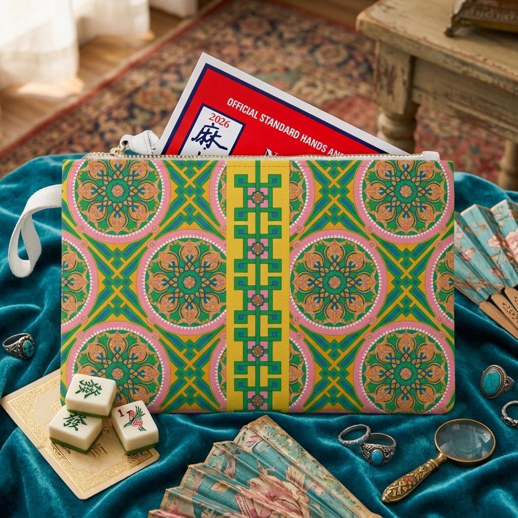 Marie Mahjong Card Holder Clutch in Good Afternoon