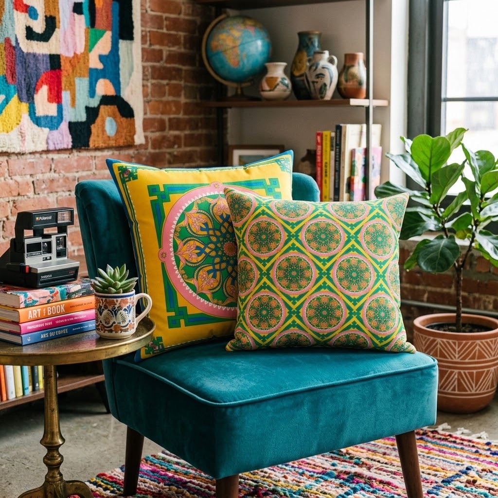 Marie Faux Suede Throw Pillow in Good Afternoon