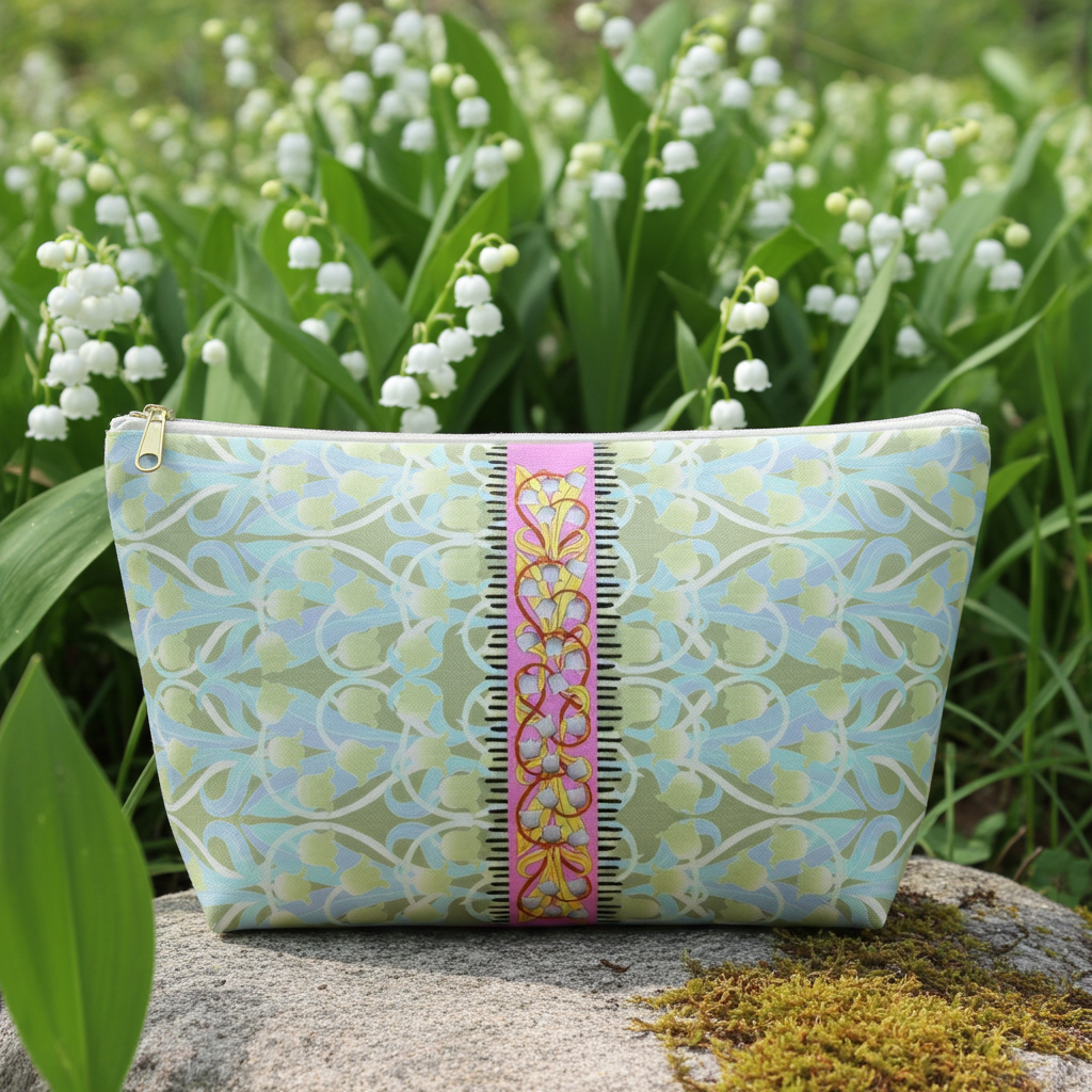 Liliana Mahjong Tile Travel Pouch in Frost